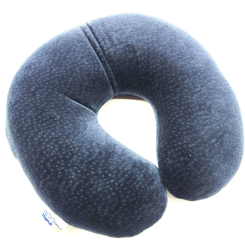 TEMPUR‎ Travel Neck Pillow by Tempur-Pedic, Navy, Ergonomic Memory Foam